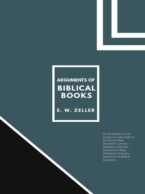 cover image of Arguments of Biblical Books